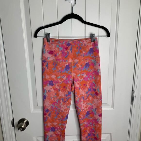 Anthropologie Daily Practice floral high waisted 28 inch leggings size small - Picture 3 of 8